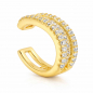 Preview: Earcuff Madeline – Zirkonia Ohrklemme, 925 Silber vergoldet