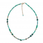 Preview: Amita Edelstein Kette mit Amazonit, Green Onyx, Türkis & Smaragd