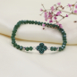 Preview: Armband Clover emerald
