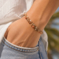 Preview: Armband Mayari – Edelstahl mit facettierten Glasperlen