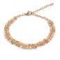 Preview: Armband Mayari – Edelstahl mit roséfarbenen Glasperlen