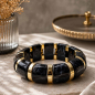 Preview: Armspange Lana Black Marble