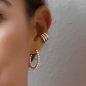 Preview: earcuff triple 925 silver goldplated