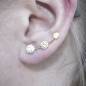 Preview: earclimber Naomi 925 silver rosegoldplated