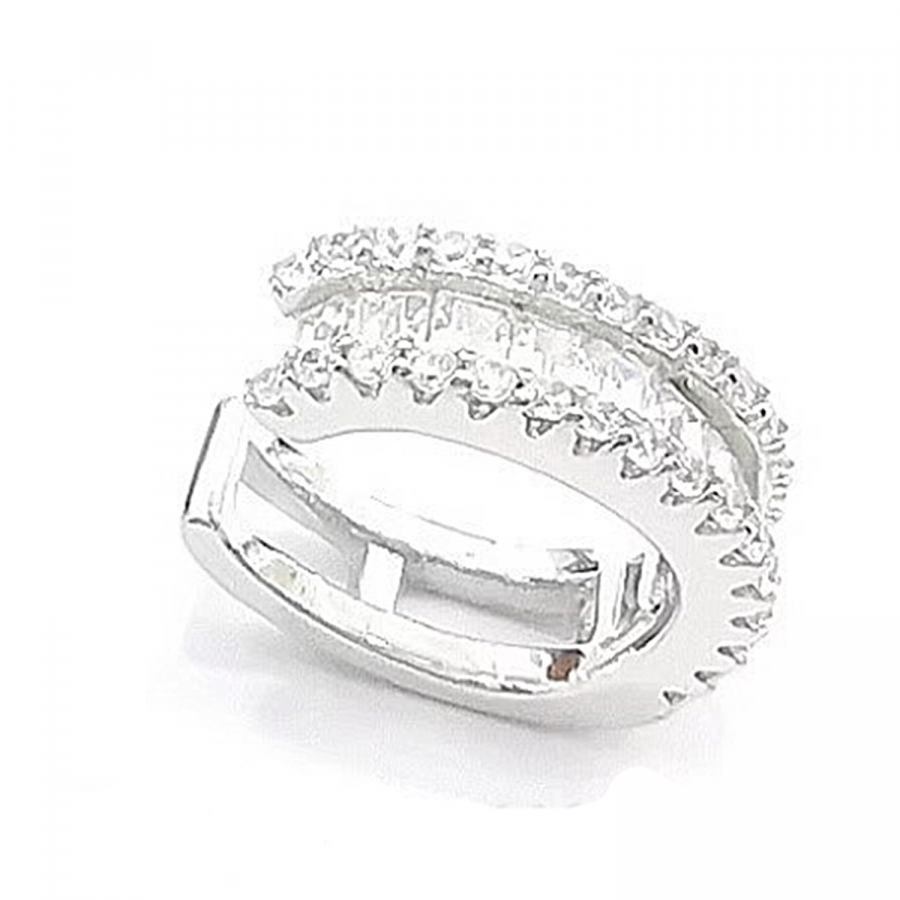 Preview: Earcuff Madeline – Zirkonia Ohrklemme, 925 Silber rhodiniert