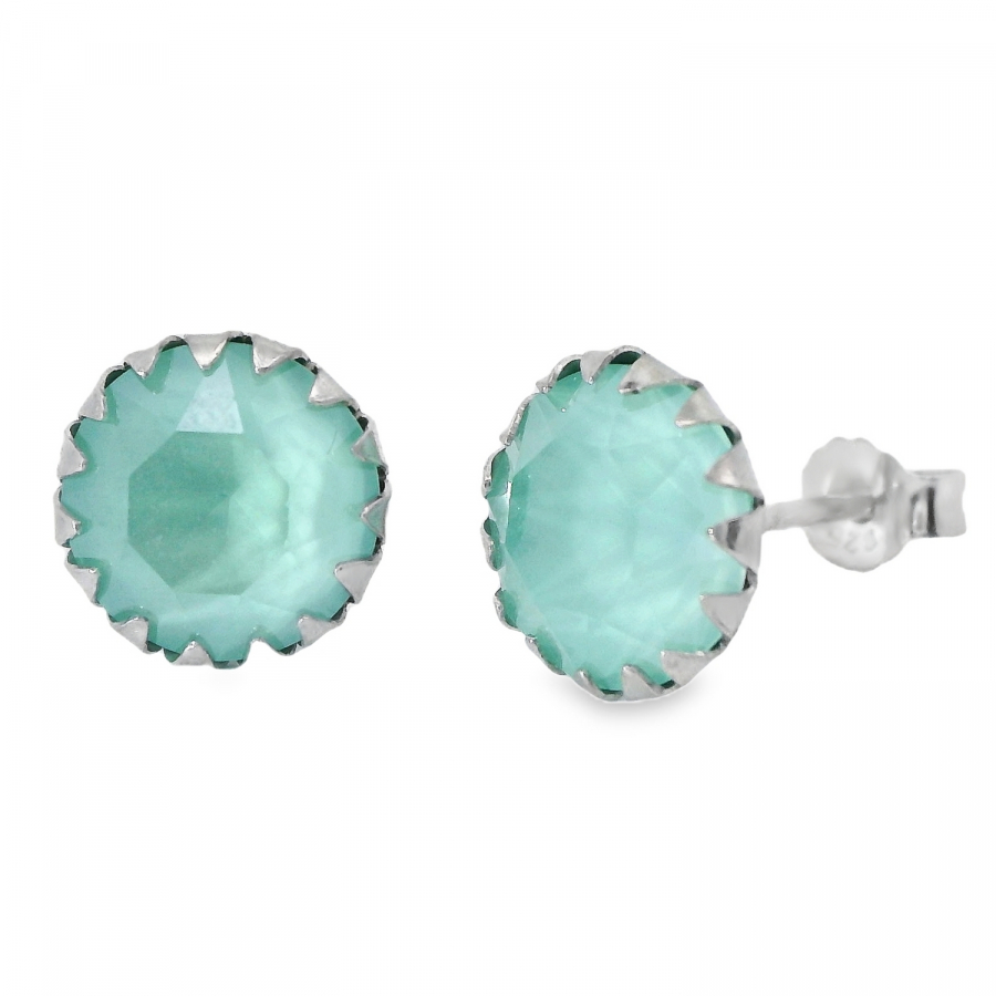 Ohrstecker Michelle 925 Silber crystal mint green