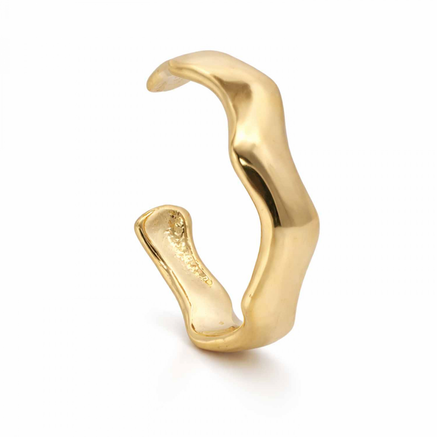 Earcuff Wave 925 Silber vergoldet