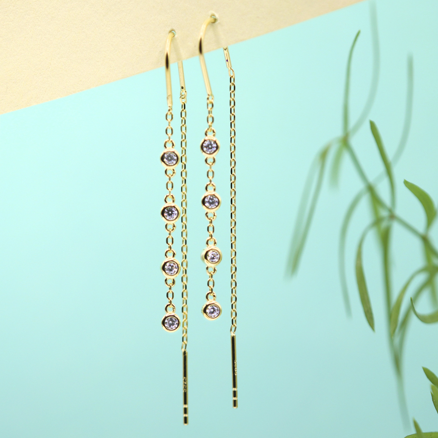 earring Ilva 925 Silver goldplated