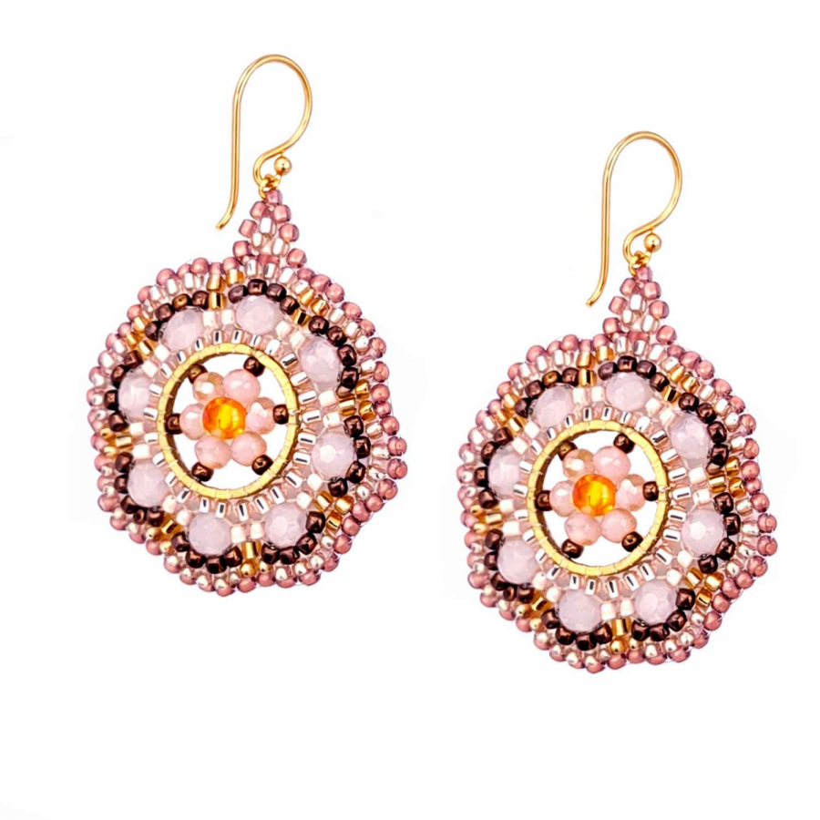 Ohrhänger Bambina – Zarte Statement-Ohrringe in Rosé & Gold