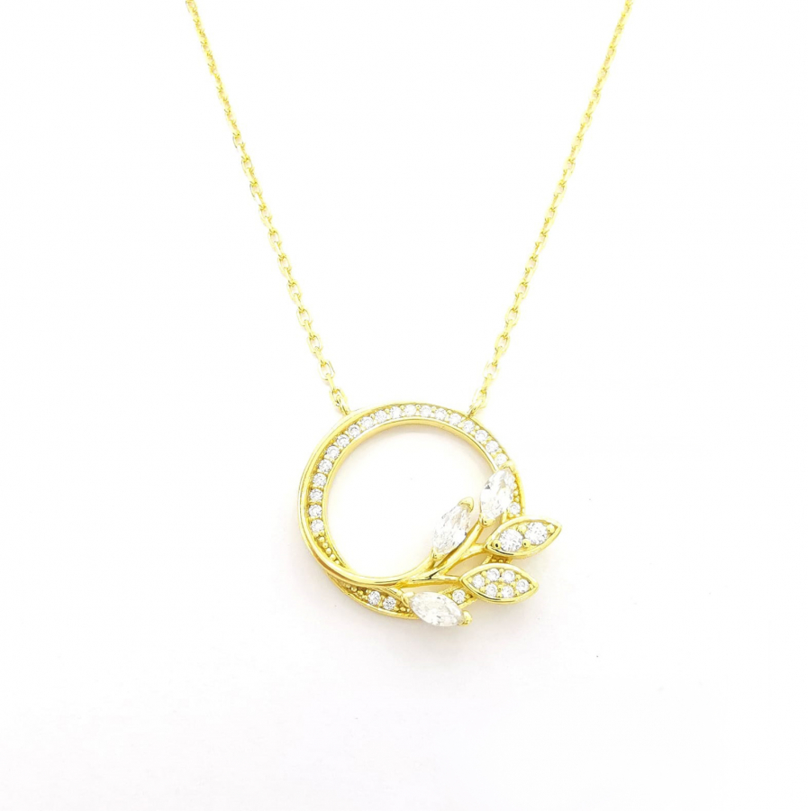 necklace Flora 925 Silver goldplated