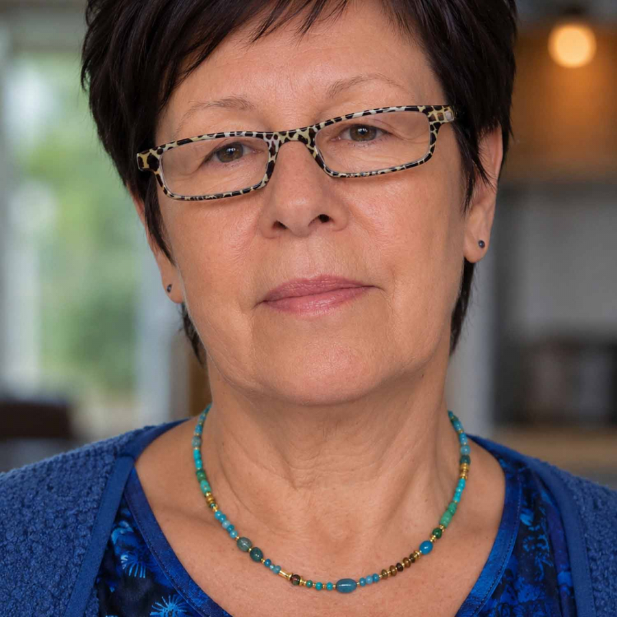 Preview: Amita Edelstein Kette mit Apatit, Amazonit & Tigerauge
