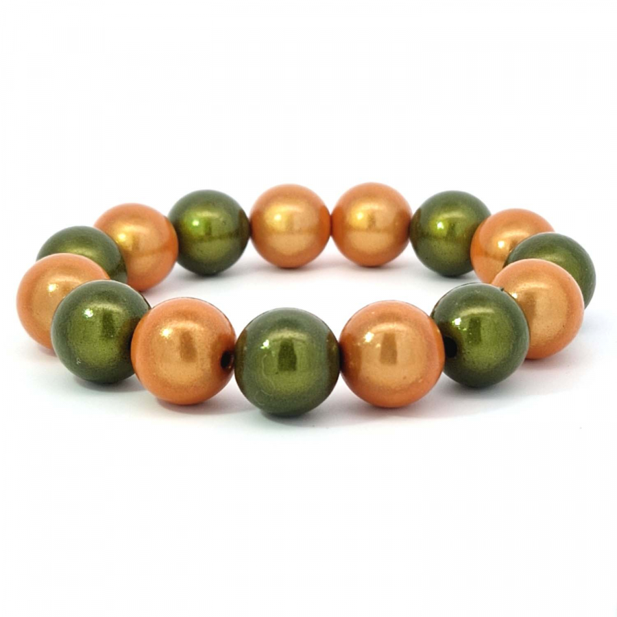 Armband Wonder olive - peach