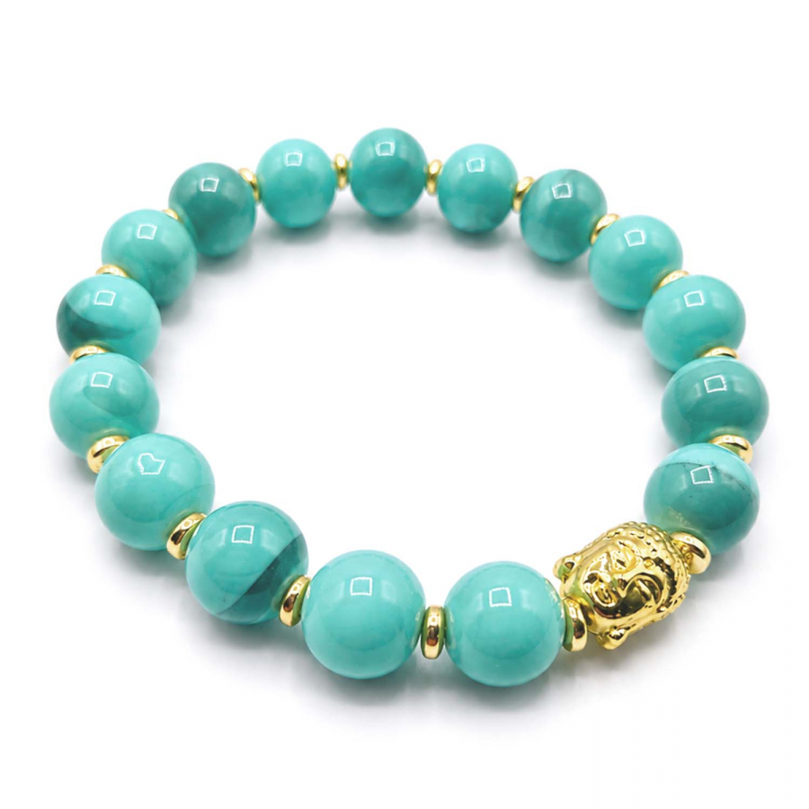 Armband Beach Aquamarin Keramikperlen
