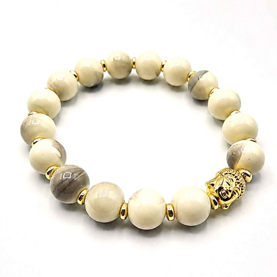 Armband Beach Vanille Keramikperlen