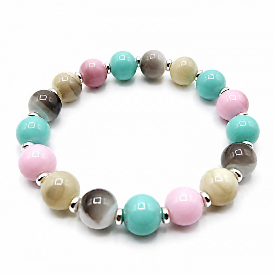 Armband Beach Bunt Keramikperlen