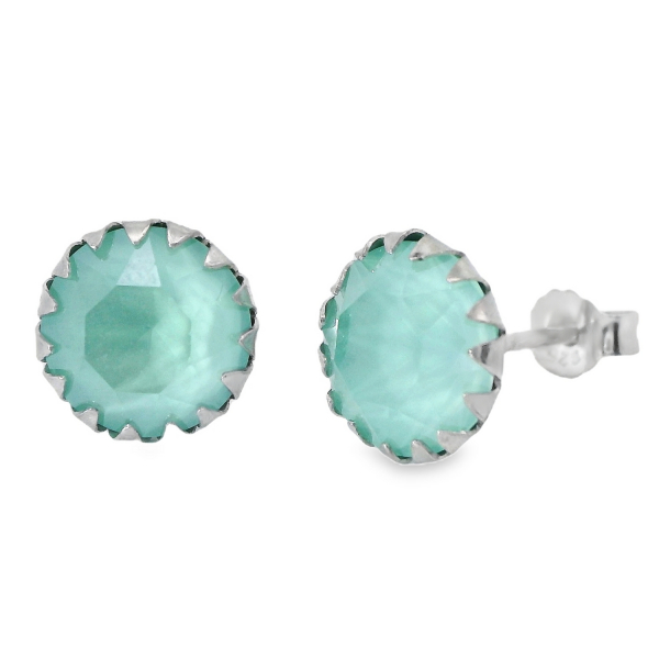 Ohrstecker Michelle 925 Silber crystal mint green