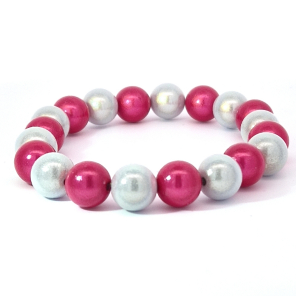 Armband Wonder snow - fuchsia