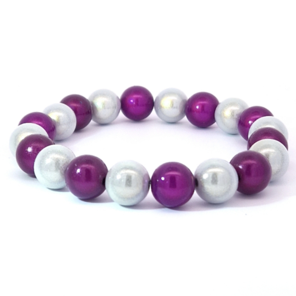Armband Wonder plum - snow
