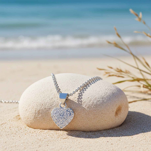 Kette Little Heart aus 925 Silber mit Preciosa Kristallen