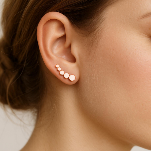 Earclimber Ajana 925 Silber rosévergoldet