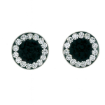 Ohrstecker „Natalie“ – Eleganz in Kristall & Jet